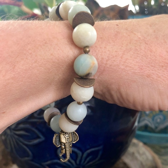 Amazonite Beaded Bracelet and Earring Set - Picture 8 of 8